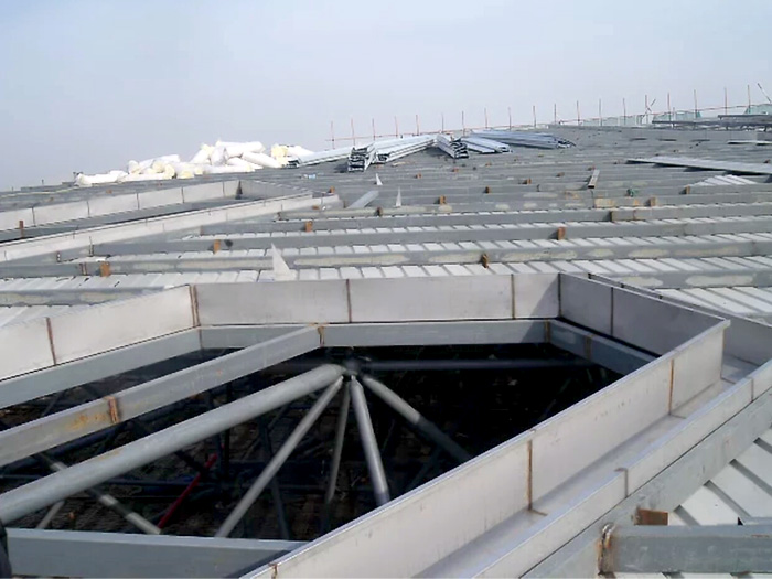 新民安吉县体育馆网架